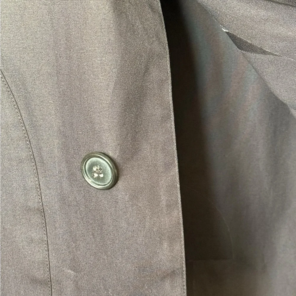 Jack Spade Bleecker Street New York Charcoal Grey Trench Coat Size M